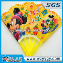 Plastic logo printed fold up fan for promotion